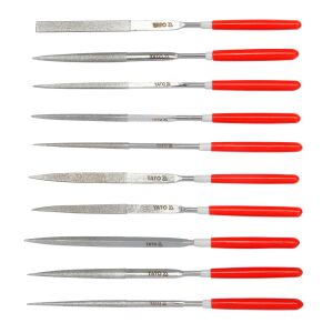 Yato YT-6144 10-piece Needle File Set for precision filing - Yato