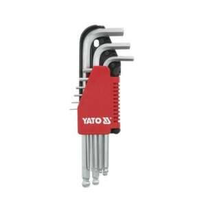 YATO 9 piece L-shaped Allen key set, sizes 1.5-10 mm - Yato