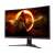 AOC C27G2E/BK 27-inch curved gaming monitor angled view