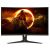 Prednji pogled zakrivljenog gaming monitora AOC C27G2E/BK 27 inča