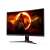 Prednji pogled na zakrivljeni gaming monitor AOC C27G2E/BK 27 inča