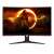 Prednji pogled na zakrivljeni gaming monitor AOC C27G2E/BK 27 inča