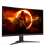 Schräge Ansicht des AOC C27G2E/BK 27-Zoll Curved Gaming Monitors