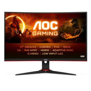 AOC C27G2E/BK 27-Zoll Curved Gaming Monitor, 165Hz, VA-Panel - Monitore