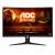 Vorderansicht des AOC C27G2E/BK 27" Curved Gaming Monitors