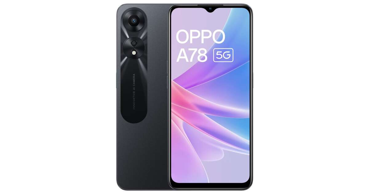 OPPO A78 8/128GB 5G Dual SIM Smart Phone - Black