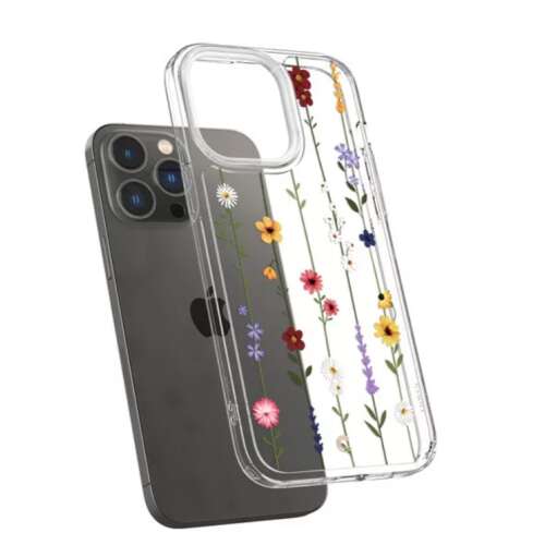 Spigen Cyrill Cecile transparente Handyhülle mit Blumenmuster für Apple iPhone 14 Pro