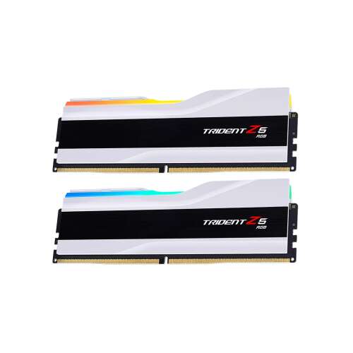 G.Skill Trident Z5 RGB White 64GB DDR5 RAM Kit (2x32GB) - 2x kości RAM z białymi radiatorami i podświetleniem RGB