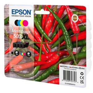 Epson 503XL cartușe cu cerneală 4 buc. Original Productivitate Înaltă (XL) Negru, Cyan, Magenta, Galben (C13T09R64010) 71141527 - Consumabile pentru imprimantă