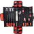 YATO 44-Piece Tool Set Open, Wrenches, Screwdrivers, Hammer