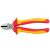 YATO 180mm insulated side cutting pliers, top view