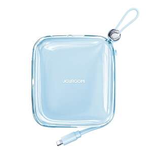 Joyroom Jelly Series JR-L003 10000mAh power bank with built-in Lightning cable, blue - Joyroom External Battery & Power Bank