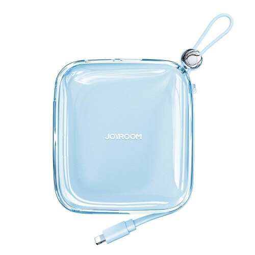Joyroom Jelly Series JR-L003 10000mAh power bank with built-in Lightning cable, blue