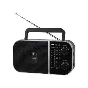 Blow 77-535 portable AM/FM/SW radio with telescopic antenna, black and silver - Radio