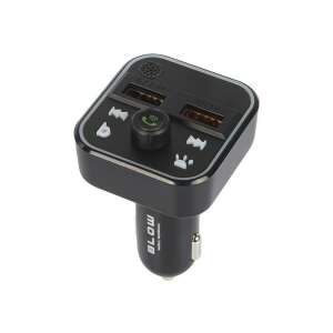 Blow 74-164 Bluetooth FM-Sender mit Freisprecheinrichtung, 2 USB-Anschlüsse, Schwarz - Transmitter