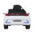 Vedere din spate a mașinii electrice albe Mercedes Benz AMG EQA 12V pentru copii