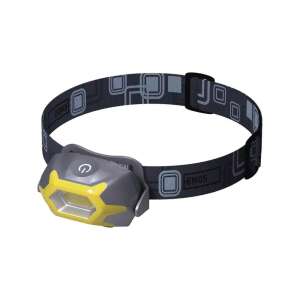 Lampa czołowa LED EMOS P3532, szara i żółta, z regulowanym paskiem na głowę - Lampy i oświetlenie