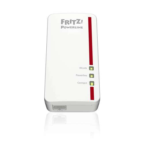 AVM FRITZ!Powerline 1260E Powerline Adapter, weiß, Vorderansicht