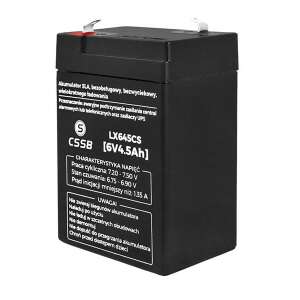 6V 4,5Ah SLA akkumulátor, karbantartásmentes, zárt ólomsav akkumulátor, UPS-hez, riasztórendszerekhez, elektromos játékokhoz, orvosi eszközökhöz - Akkumulátor