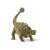 Schleich Ankylosaurus dinosaur figure, green, armored, front view