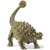 Schleich Ankylosaurus dinosaur figure, green, armored, front view