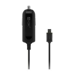 4-OK Autós Töltő - MicroUSB - 5V/1000mA