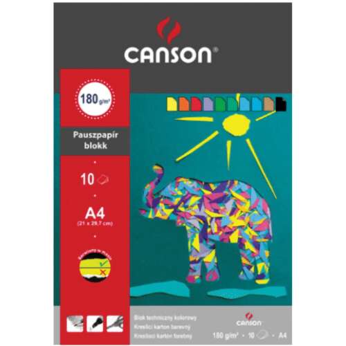 Canson A3/10ív görgeszkás fekete fotókarton blokk