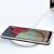 Hybrid Armor Clear Samsung Galaxy A03S case on wireless charger