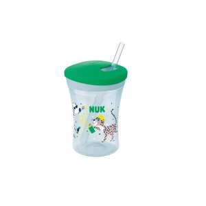 Nuk Action Cup 230ml Ivópohár - Zöld Állat mintás 71275384 Nuk