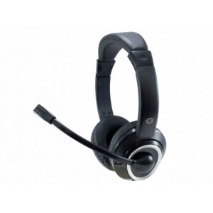 Conceptronic POLONA02B Black Stereo Headset with Flexible Microphone - Conceptronic Headphone