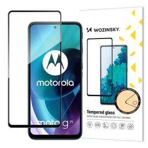Vollständiger Wozinsky-Displayschutz aus gehärtetem Glas, kompatibel mit der Hülle für Motorola Moto G71 5G, Schwarz 71279853 - Wozinsky