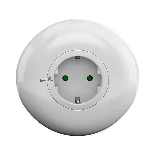 Goobay 64566 Lampă de noapte cu priză, alb, vedere din față