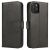 Samsung Galaxy A73 Black Magnetic Flip Case - Front and Back View
