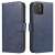 Blue leather wallet case for Samsung Galaxy A73 with stand function