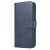 Samsung Galaxy A73 blue magnetic closure wallet case