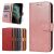 Samsung Galaxy A73 pink wallet case with multiple views