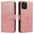 Rose gold leather wallet case for Samsung Galaxy A73 with stand function
