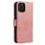 Rose gold leather wallet case for Samsung Galaxy A73 with stand function