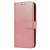 Rose gold leather wallet case for Samsung Galaxy A73 with stand function