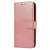 Rose gold leather wallet case for Samsung Galaxy A73 with stand function
