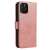 Rose gold leather wallet case for Samsung Galaxy A73 with stand function