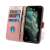 Rose gold leather wallet case for Samsung Galaxy A73 with stand function and card slots