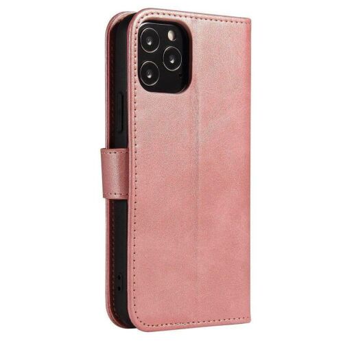 Magnetic Case Elegant Case with Stand Function Samsung Galaxy A73 Pink