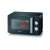 Severin MW 7762 black microwave oven with grill function, food inside