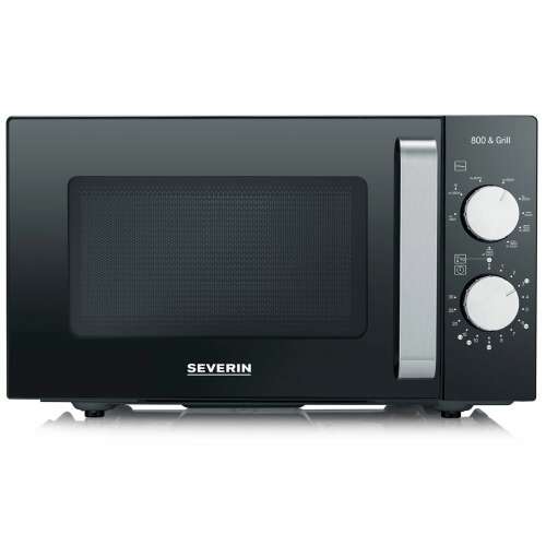 Severin MW 7762 black microwave oven with grill function
