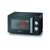 Severin MW 7762 black microwave oven with grill function, food inside