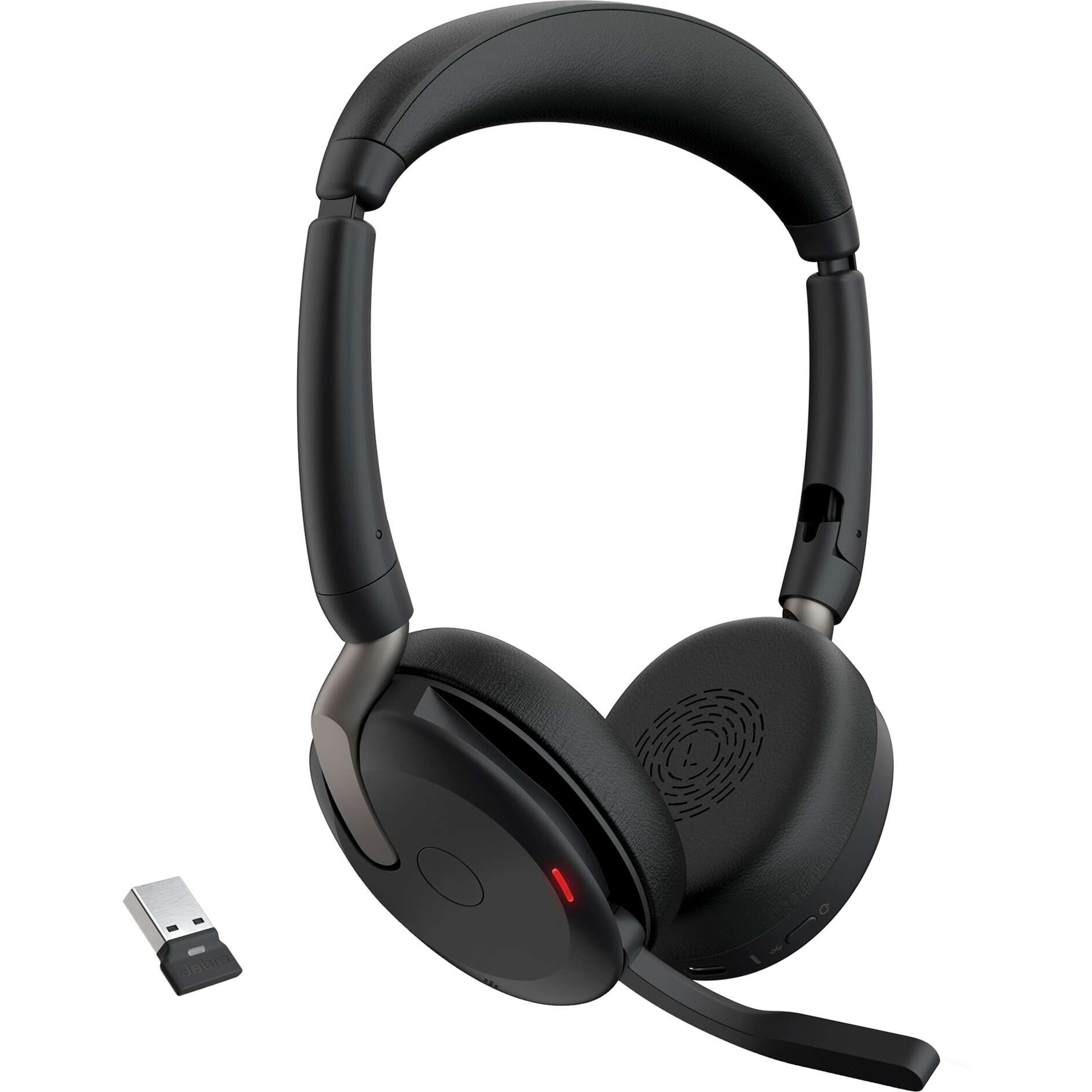 Jabra evolve2 65 flex duo (uc) wireless headset - fekete