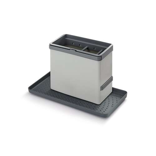 Metaltex MX297530 Konyhai eszköztartó, gray kitchen sink organizer with drip tray