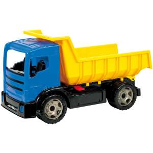 Lena Camion basculant uriaș, albastru și galben, jucărie pentru copii - Mașină de lucru pentru copii