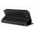 Samsung Galaxy S22+ Black Leather Stand Case